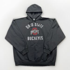 Ohio State Buckeyes Hoodie 3XL Gray Pullover Jerzees NCAA OSU Sweatshirt